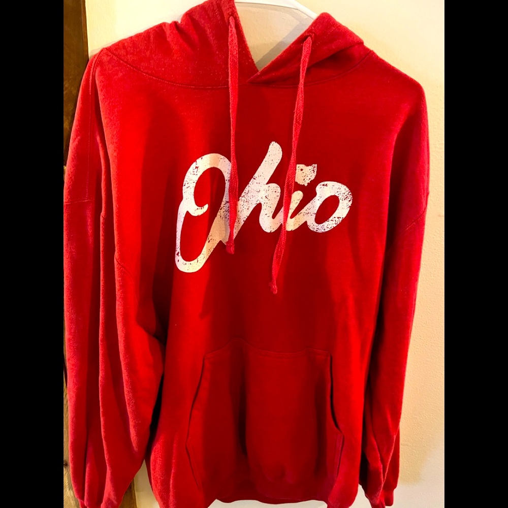 Red Ohio Sweatshirt - Barely Worn